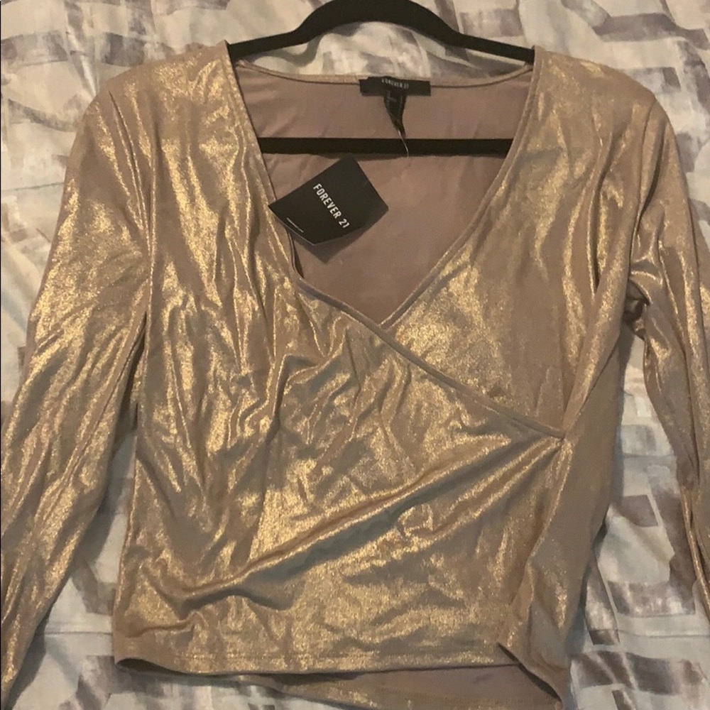 Forever 21 gold top